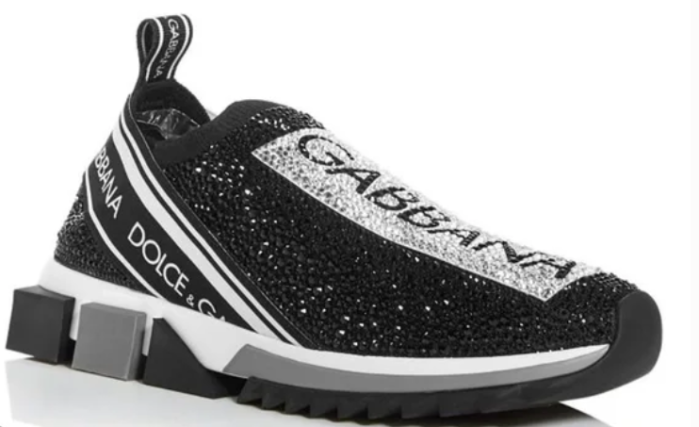 DG Sorrento rhinestone-embellished sneakers – Black