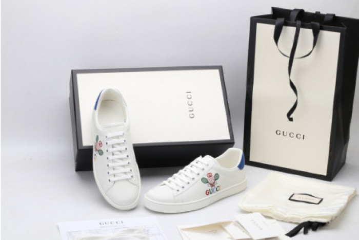 G*u*i ace embroidered low-top sneaker 603696 ay070 9096