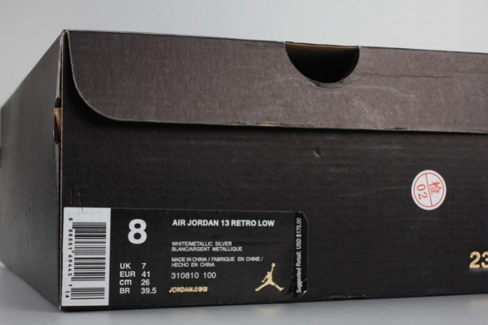 Air Jordan 13 Low“Pure Money” white mens 310810-100