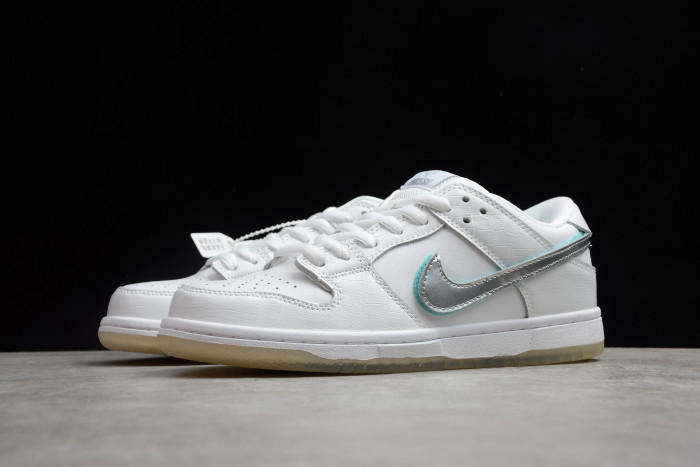 nike sb dunk low Di*m*nd supply co white Di*m*nd bv1310-100